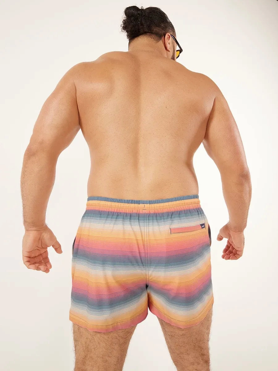 The Malibu Sunsets 4" (Faded Classic Swim Trunk)