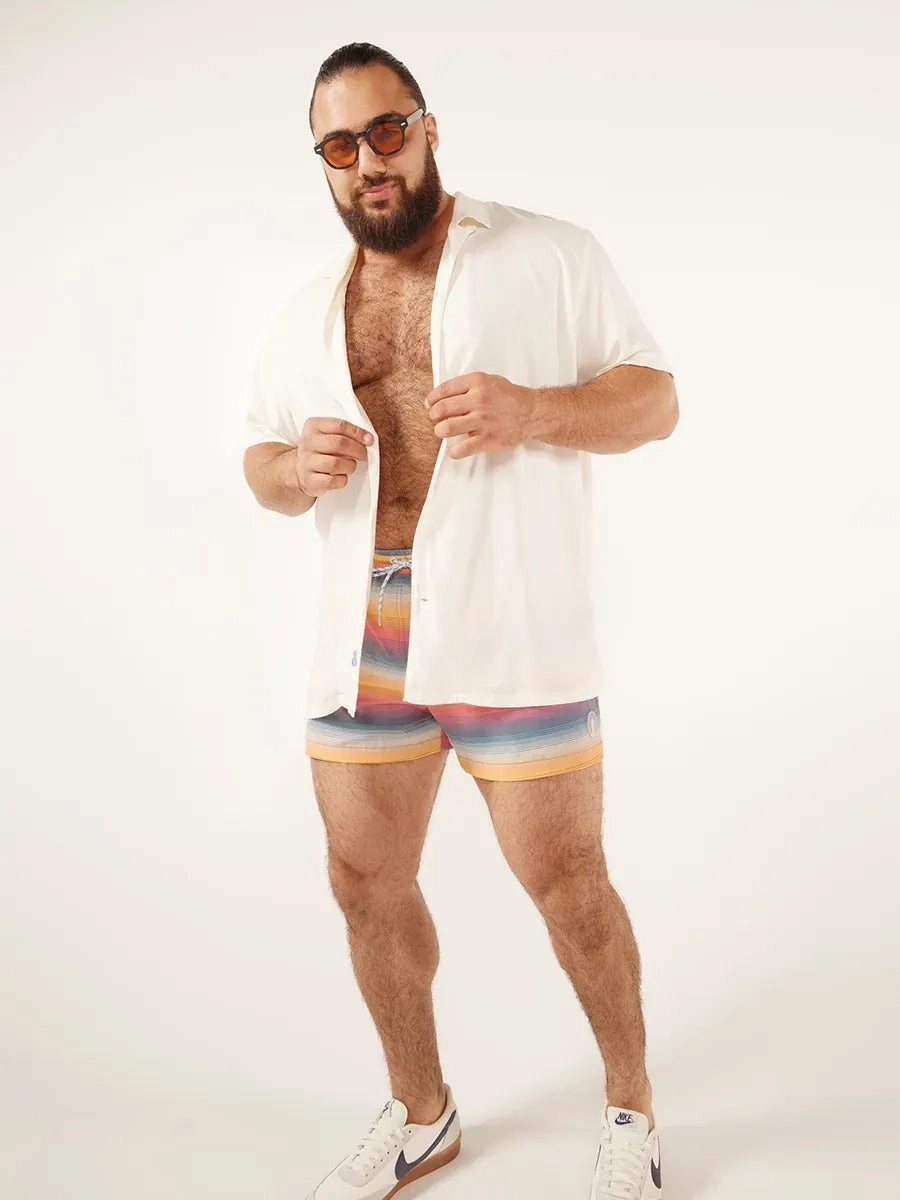 The Malibu Sunsets 4" (Faded Classic Swim Trunk)
