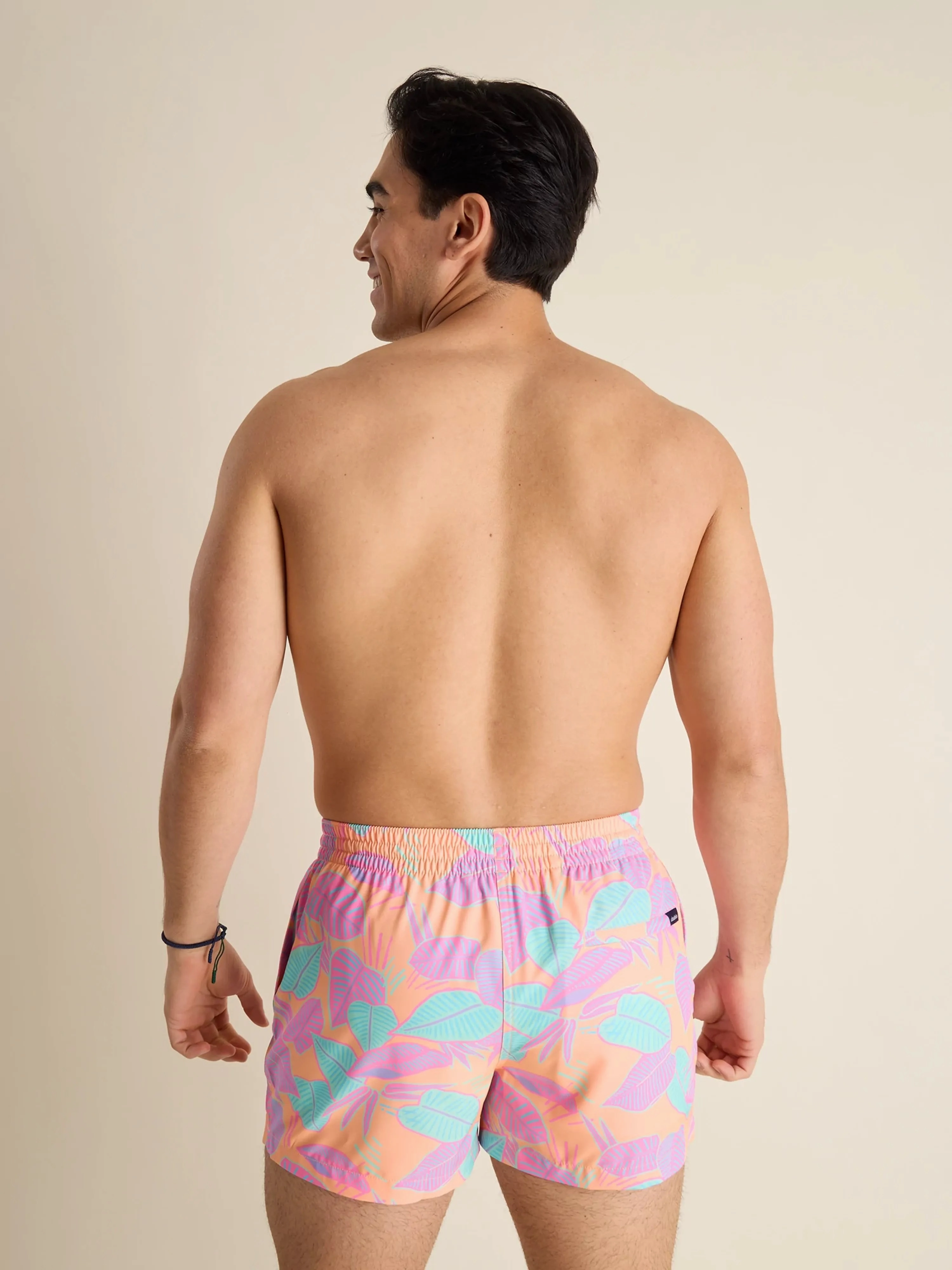 The Posh Palms 4" (Classic Lined Swim Trunk)