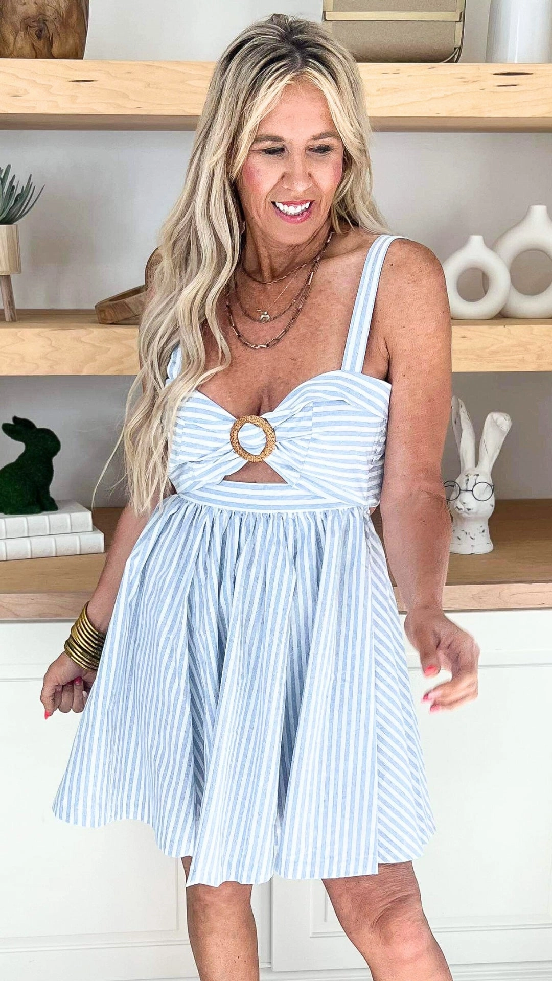 Ti Amo from Rome Tie Back Mini Dress - Final Sale