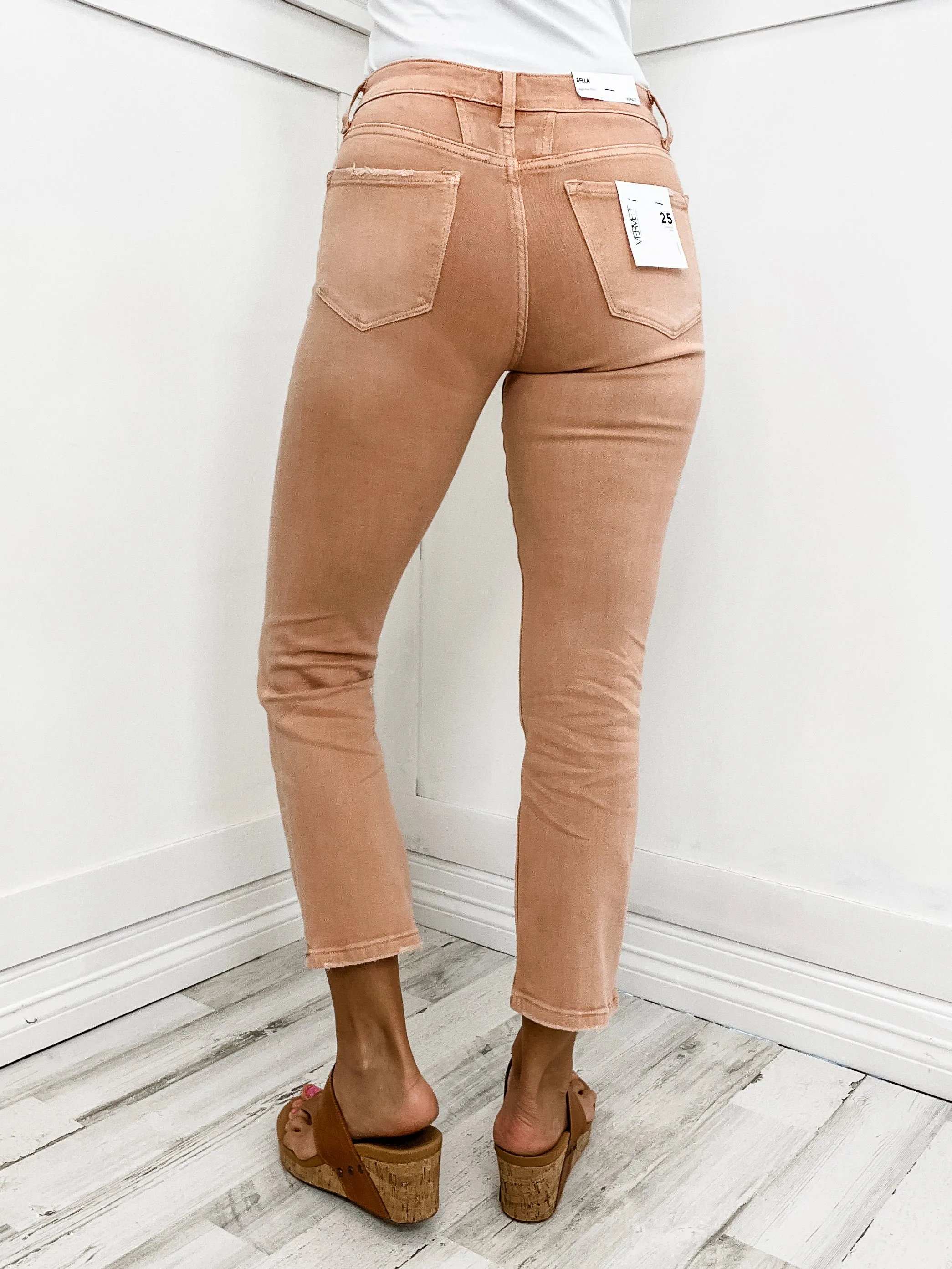 Vervet High Rise Kick Flare Jeans in Tickle
