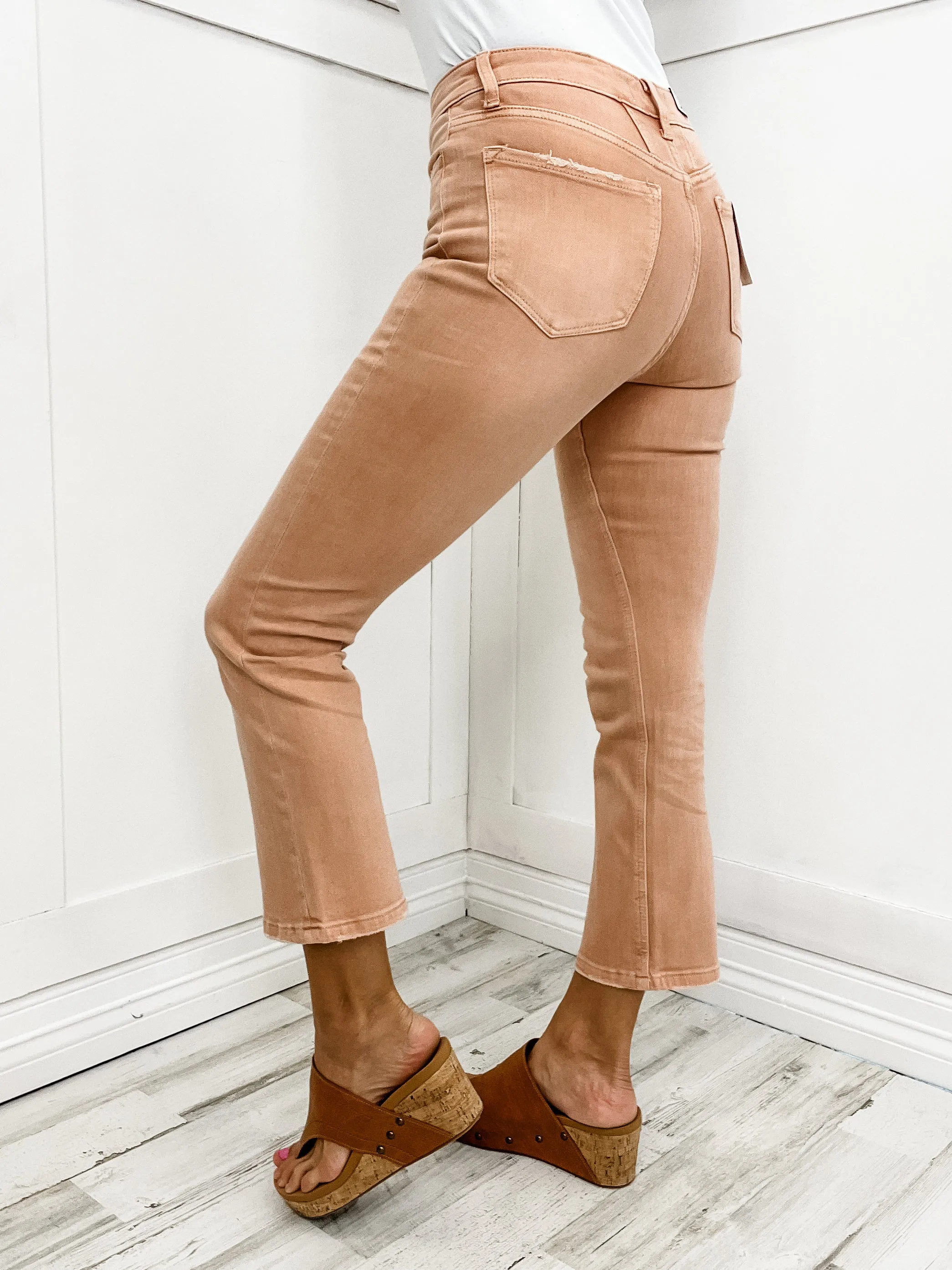 Vervet High Rise Kick Flare Jeans in Tickle