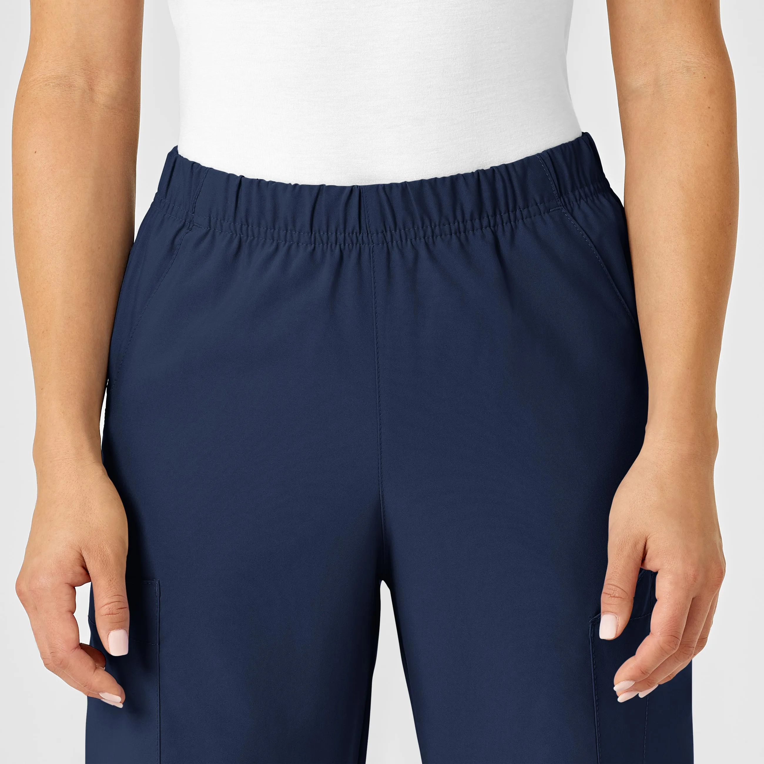 W123 Unisex Multi-Cargo Scrub Pant - Navy