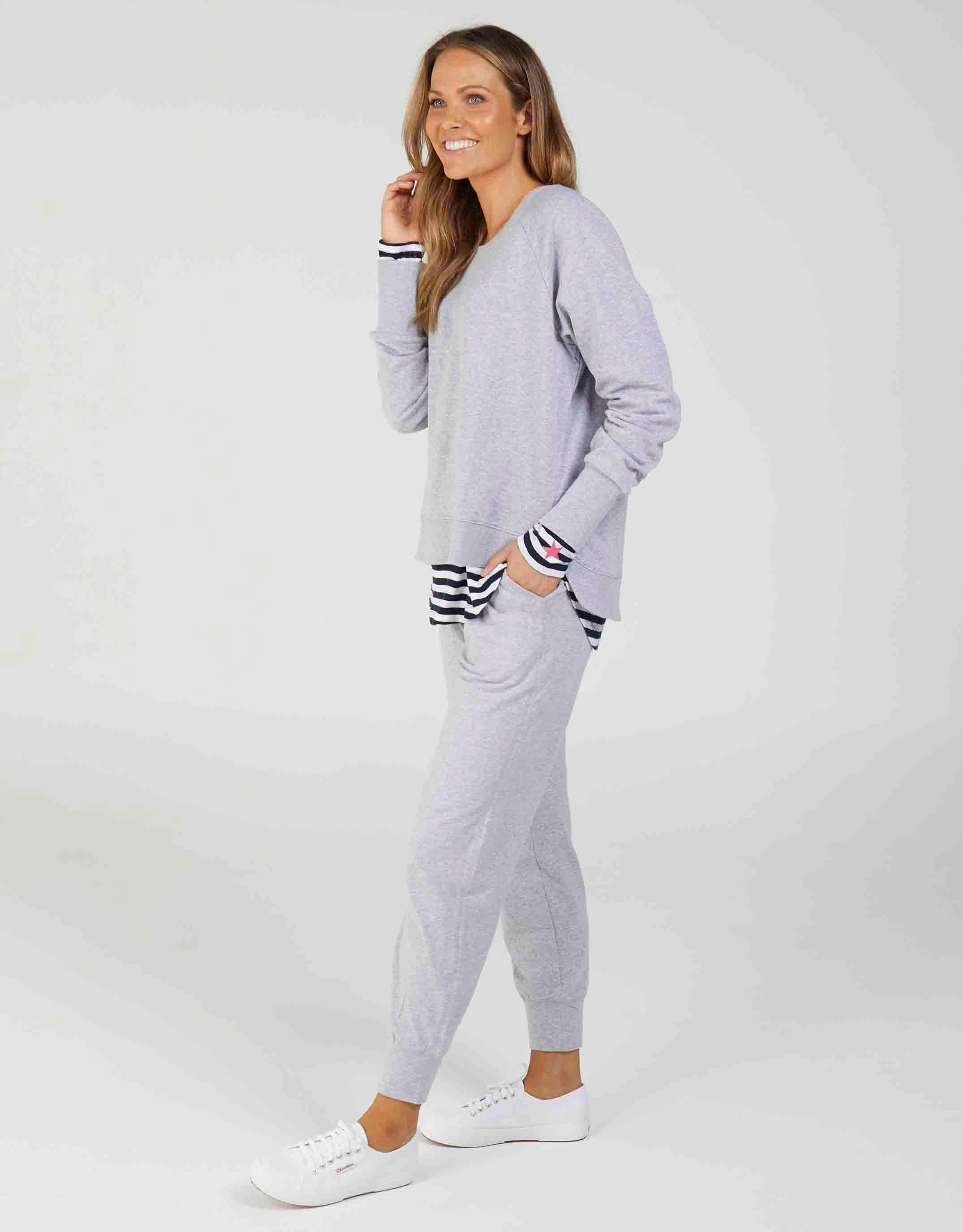 Wash Out Lounge Pants - Grey Marle