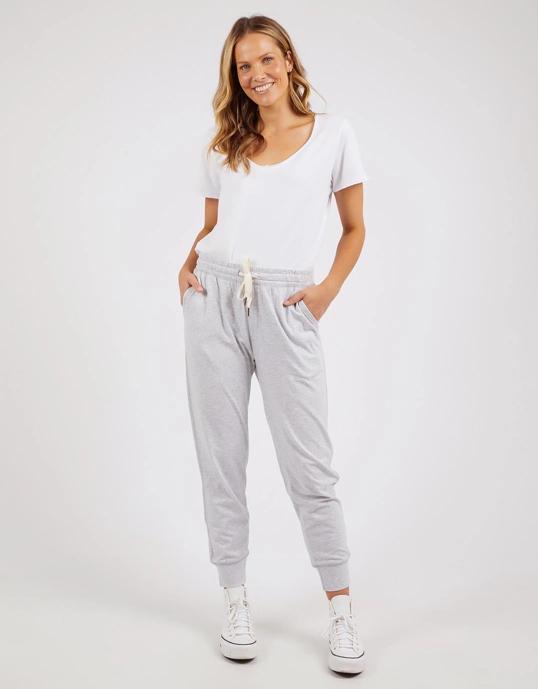 Wash Out Lounge Pants - Grey Marle