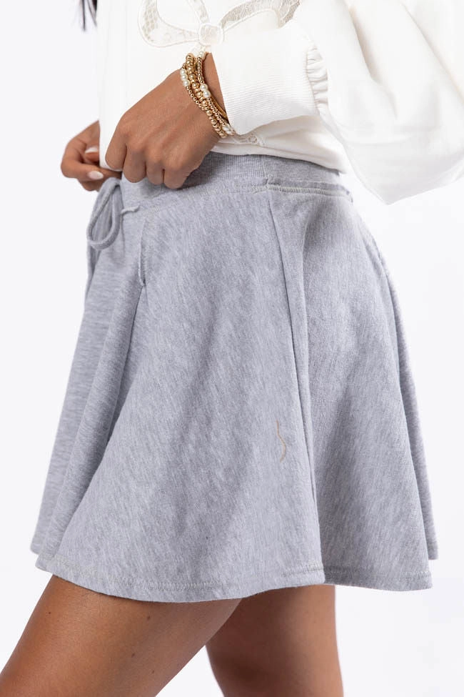 Where To Next Grey Knit Skort SALE
