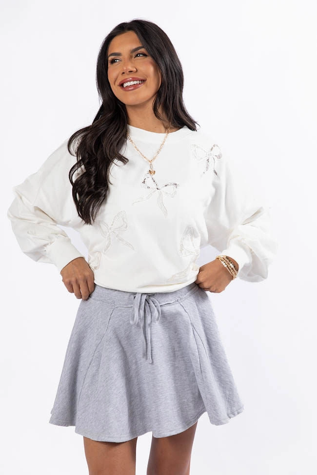 Where To Next Grey Knit Skort SALE