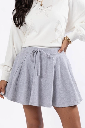 Where To Next Grey Knit Skort SALE