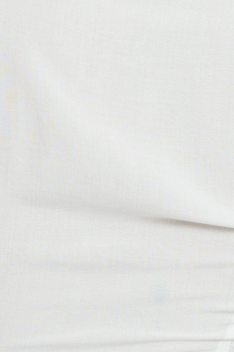 White Crop Bolero Short Sleeve