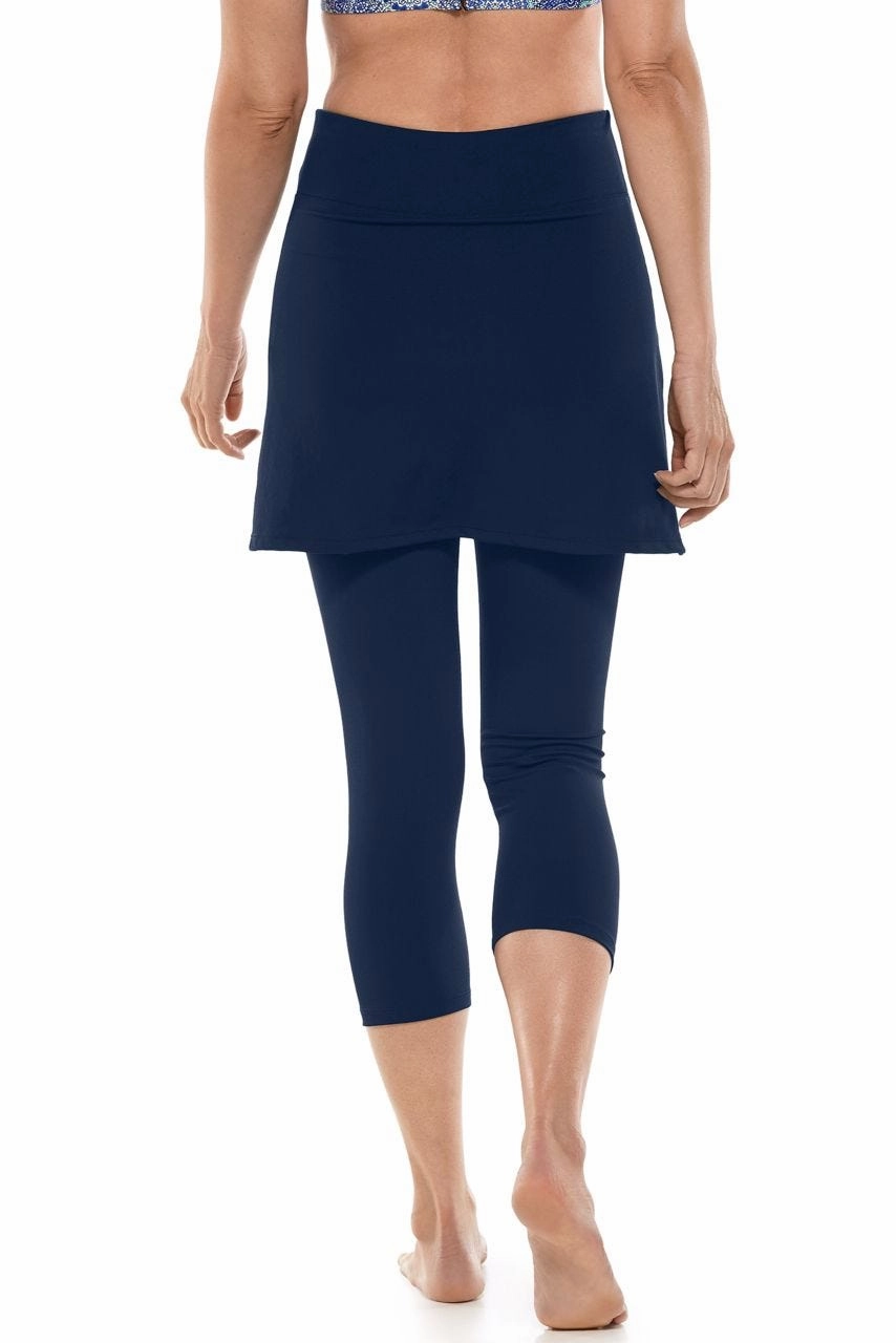 Women's Kahula Skirted Swim Capris | Navy
