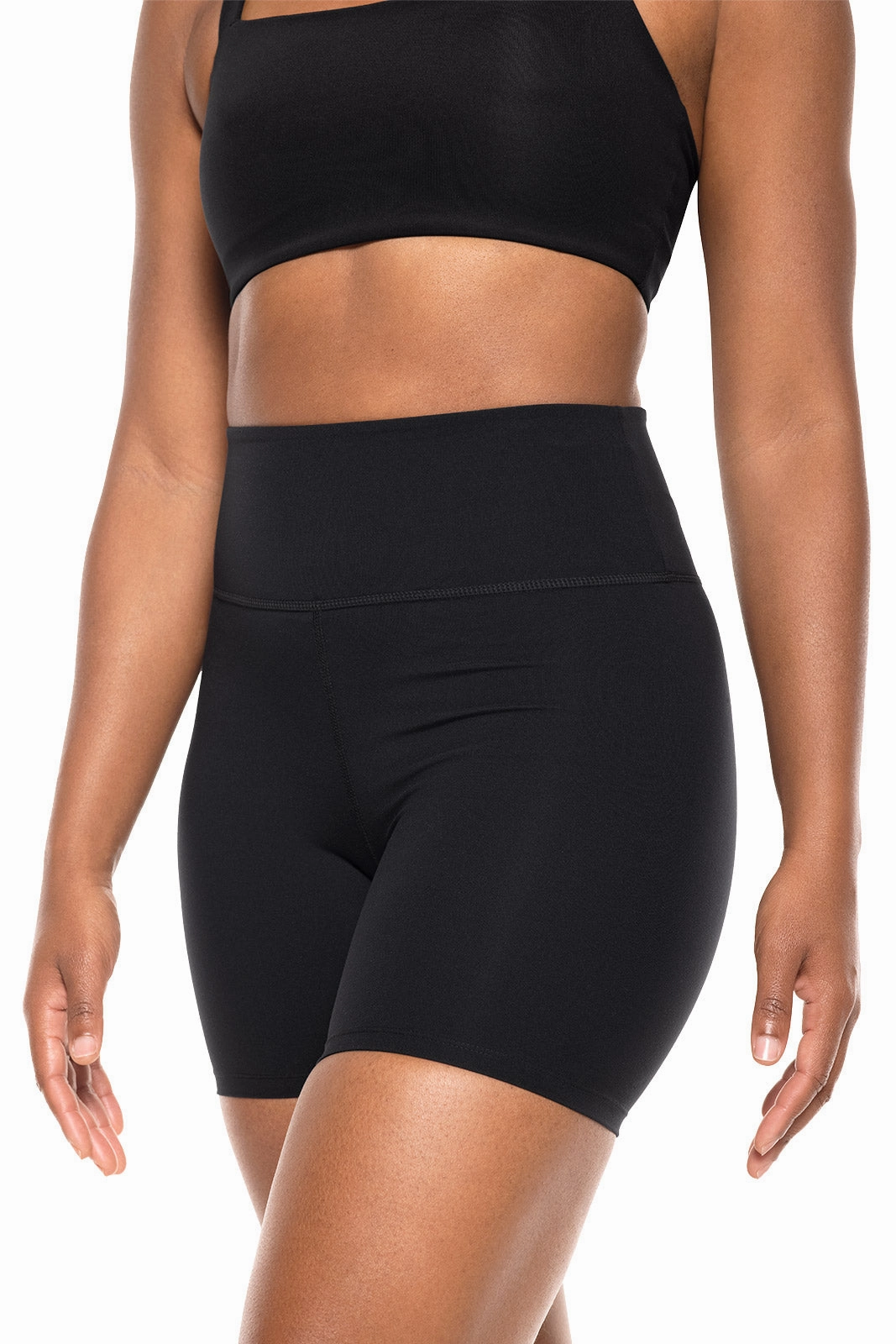 Women's Shavasana High Rise Yoga Short | Black