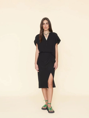 Xixchg004 Xirena Black Gauze Skirt