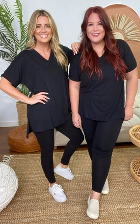 Zenana Brushed DTY Microfiber Loungewear Set